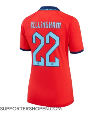 England Jude Bellingham #22 Borta Matchtröja Dam VM 2022 Kortärmad